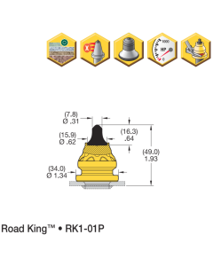 Jyrsintappi Road King RK1-01P Kennametal (50st/ltk)